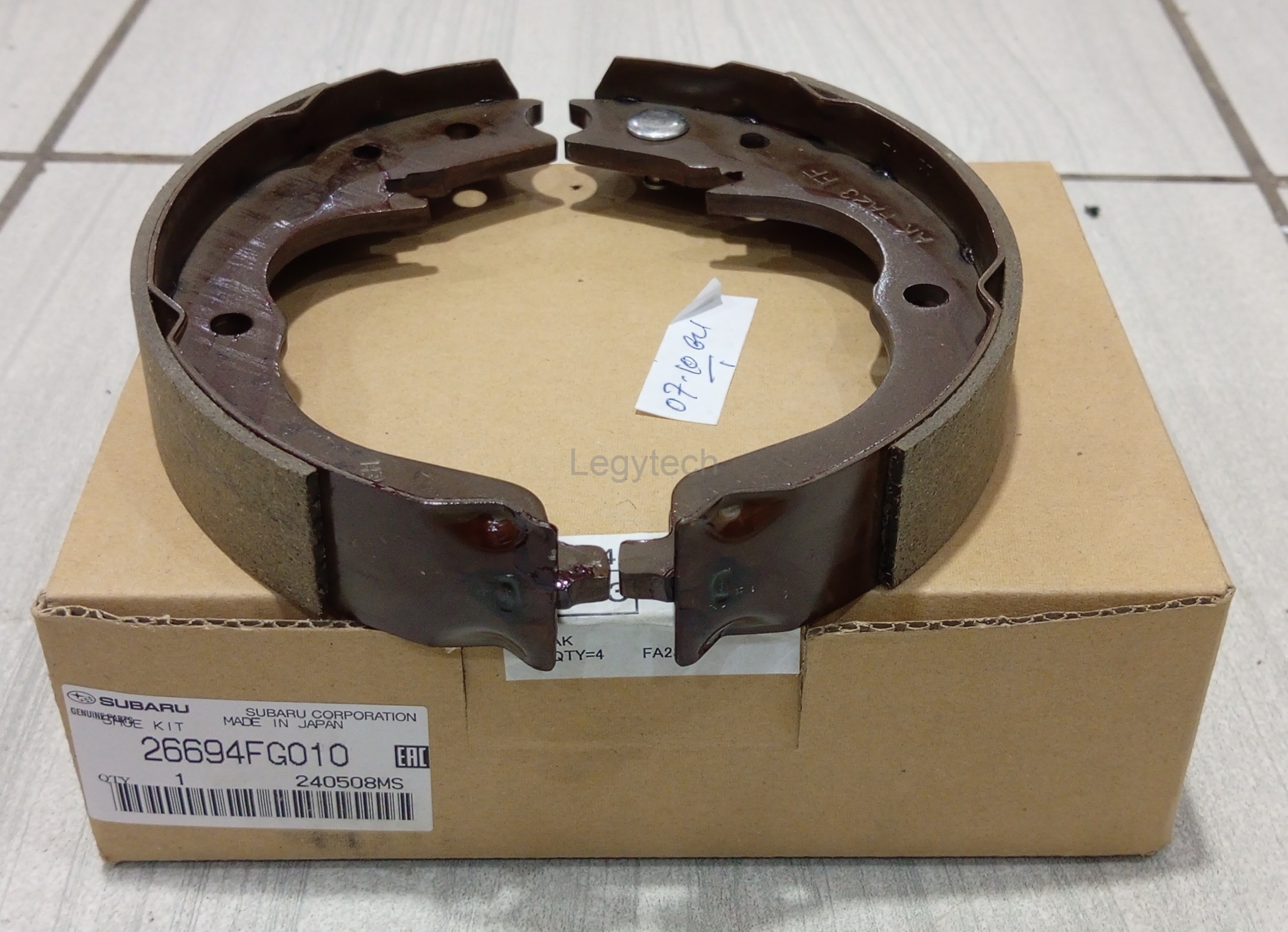 Subaru Brake Lining Rear for 2008-2014 Impreza, WRX,STI, Forester