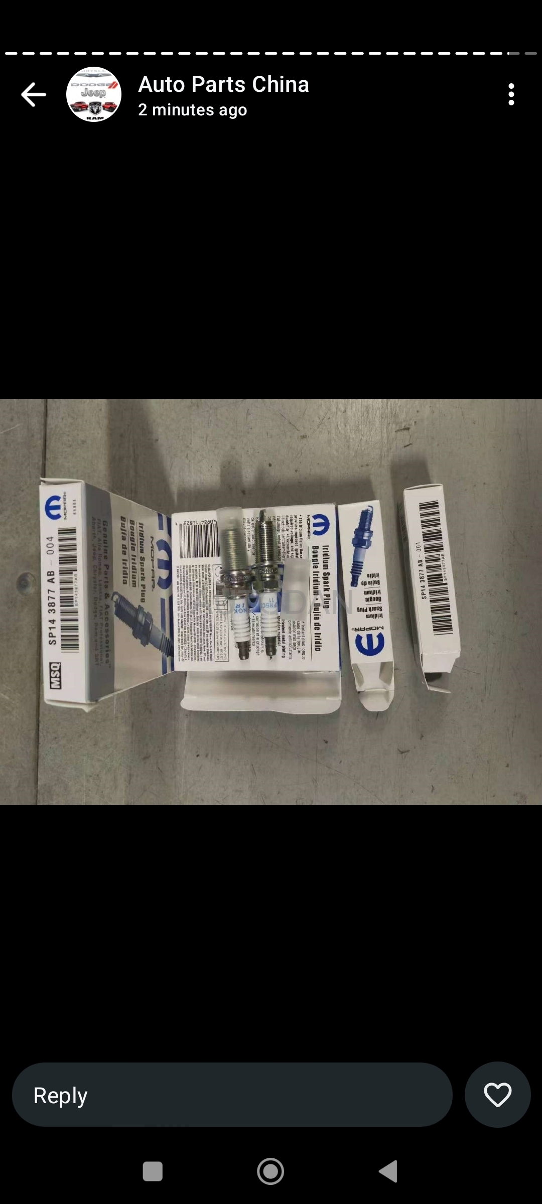 Spark plugs Grand Cherokee/Wrangler