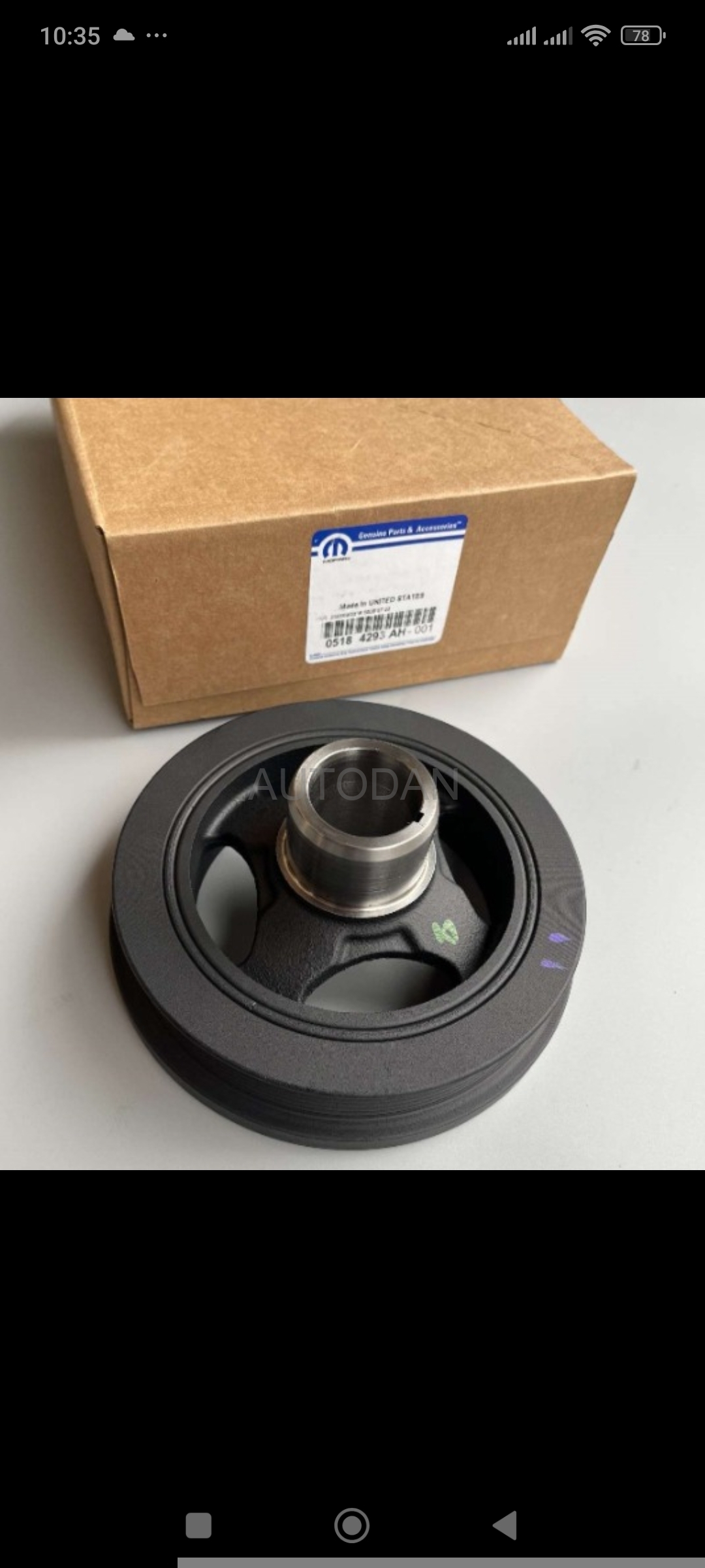 Crankshaft Pulley GRAND CHEROKEE 3.6 2011-2015