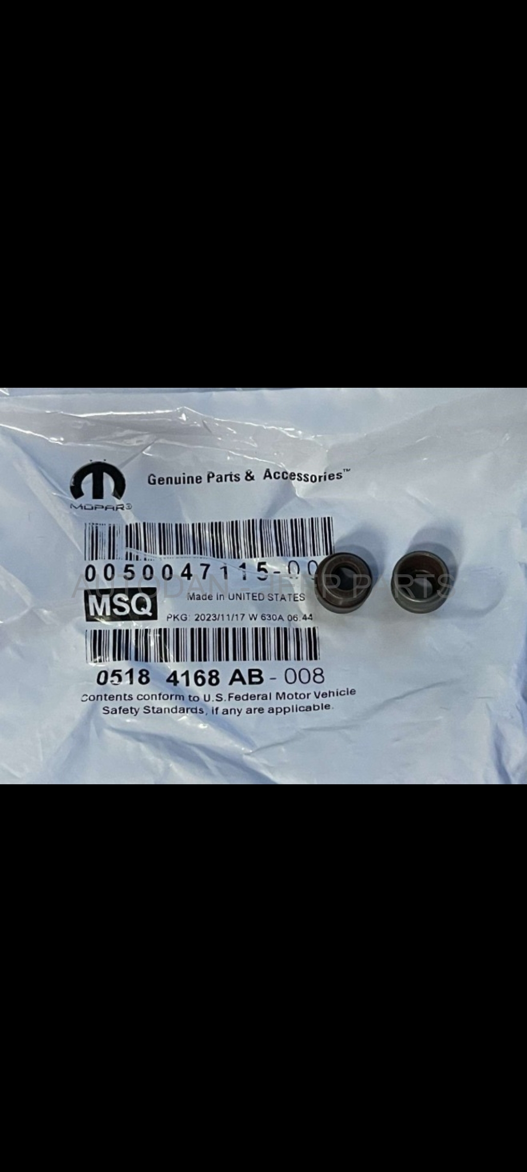 Valve seal Grand Cherokee/wrangler 3.6 Engine