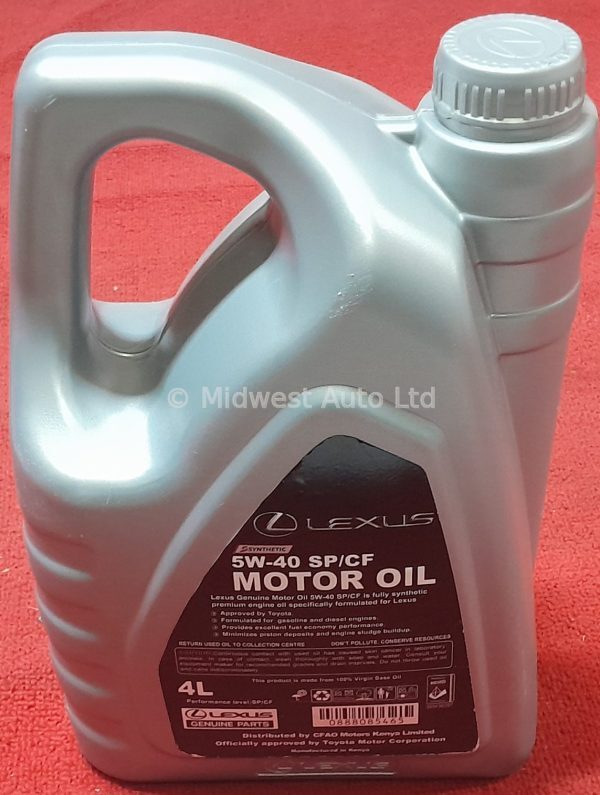 Engine Oil Fully Synthetic Toyota 5W-40