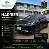 Toyota Harrier New Shape 2020 | 2000CC | Auto | Black | 95,000 KM