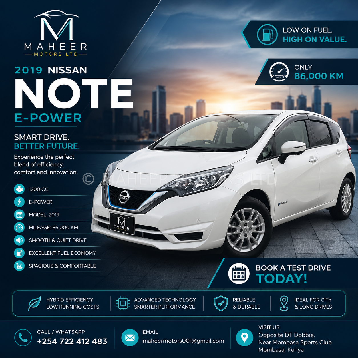 2019 Nissan Note E-Power | Hybrid | Automatic