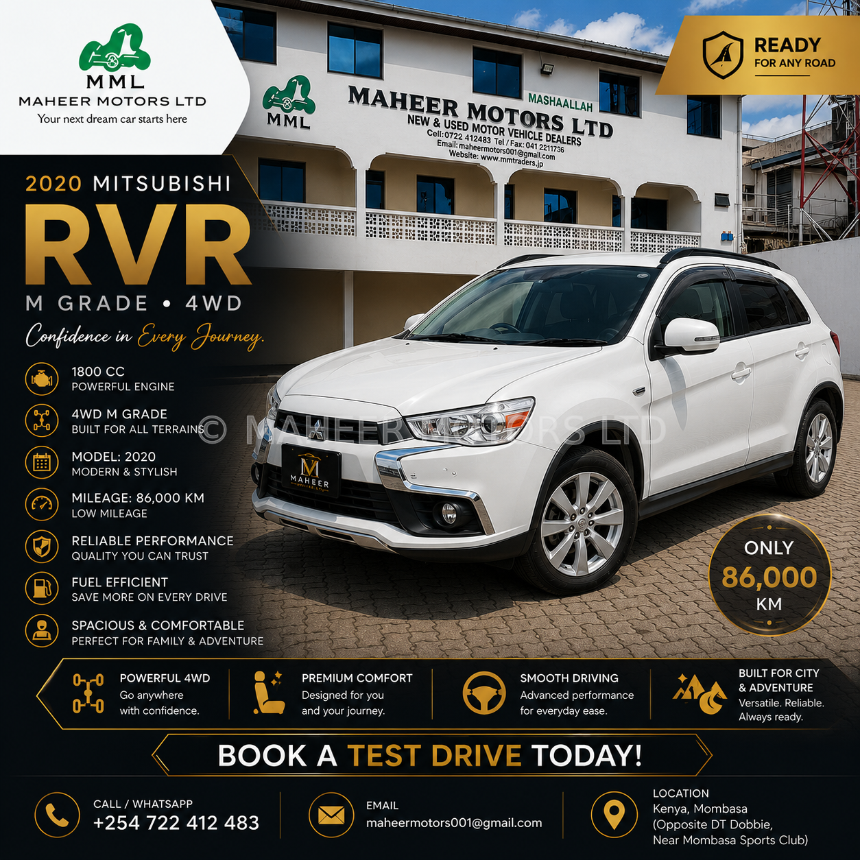 2020 Mitsubishi RVR M Grade 4WD | Pearl White