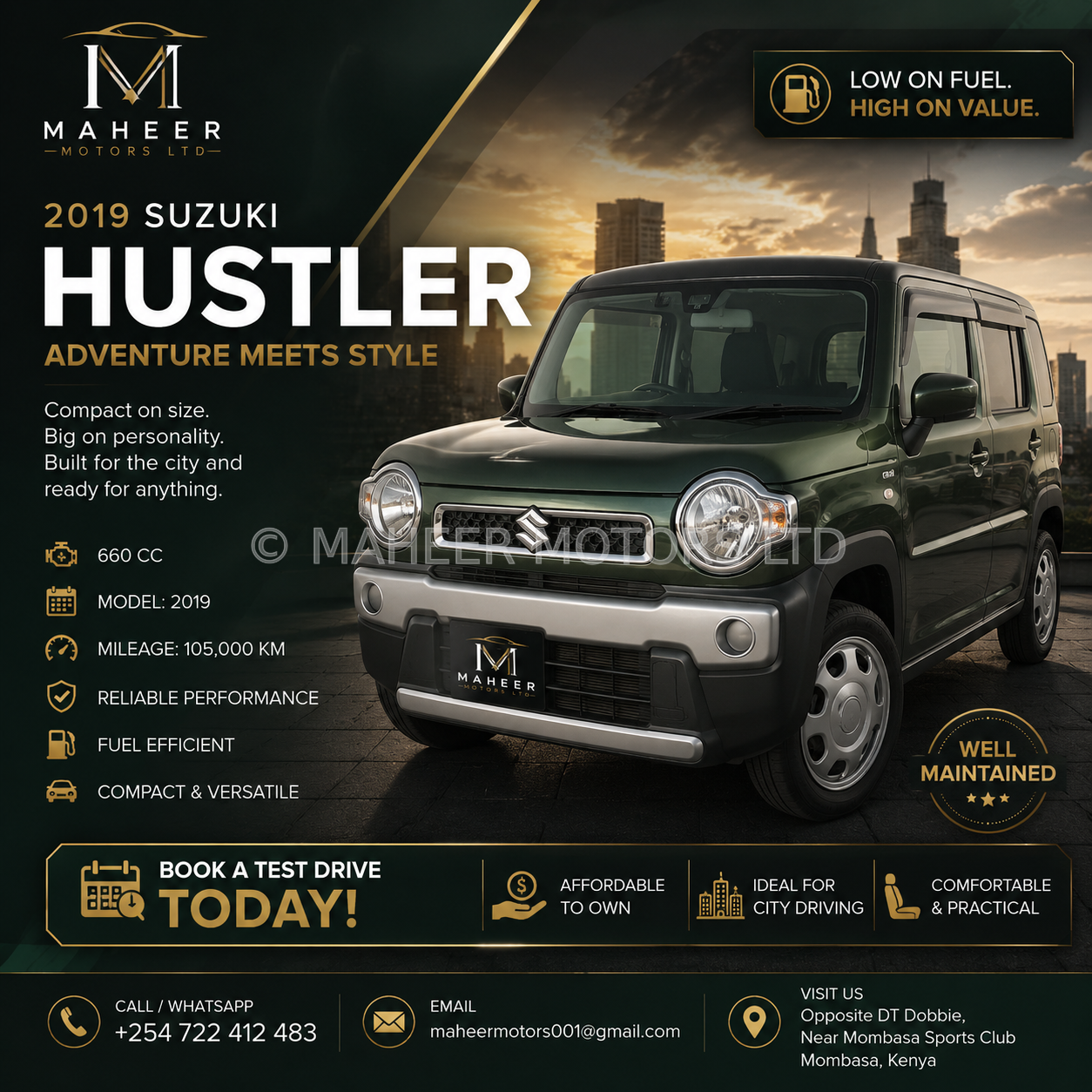 2019 Suzuki Hustler 660CC | Fuel Efficient | Excellent Condition
