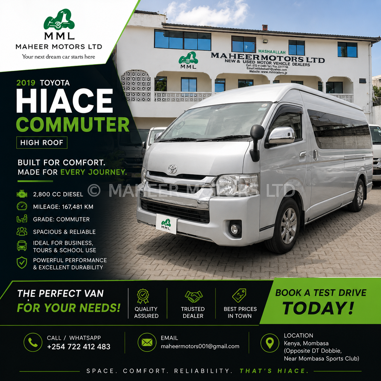 Toyota Hiace Commuter High Roof