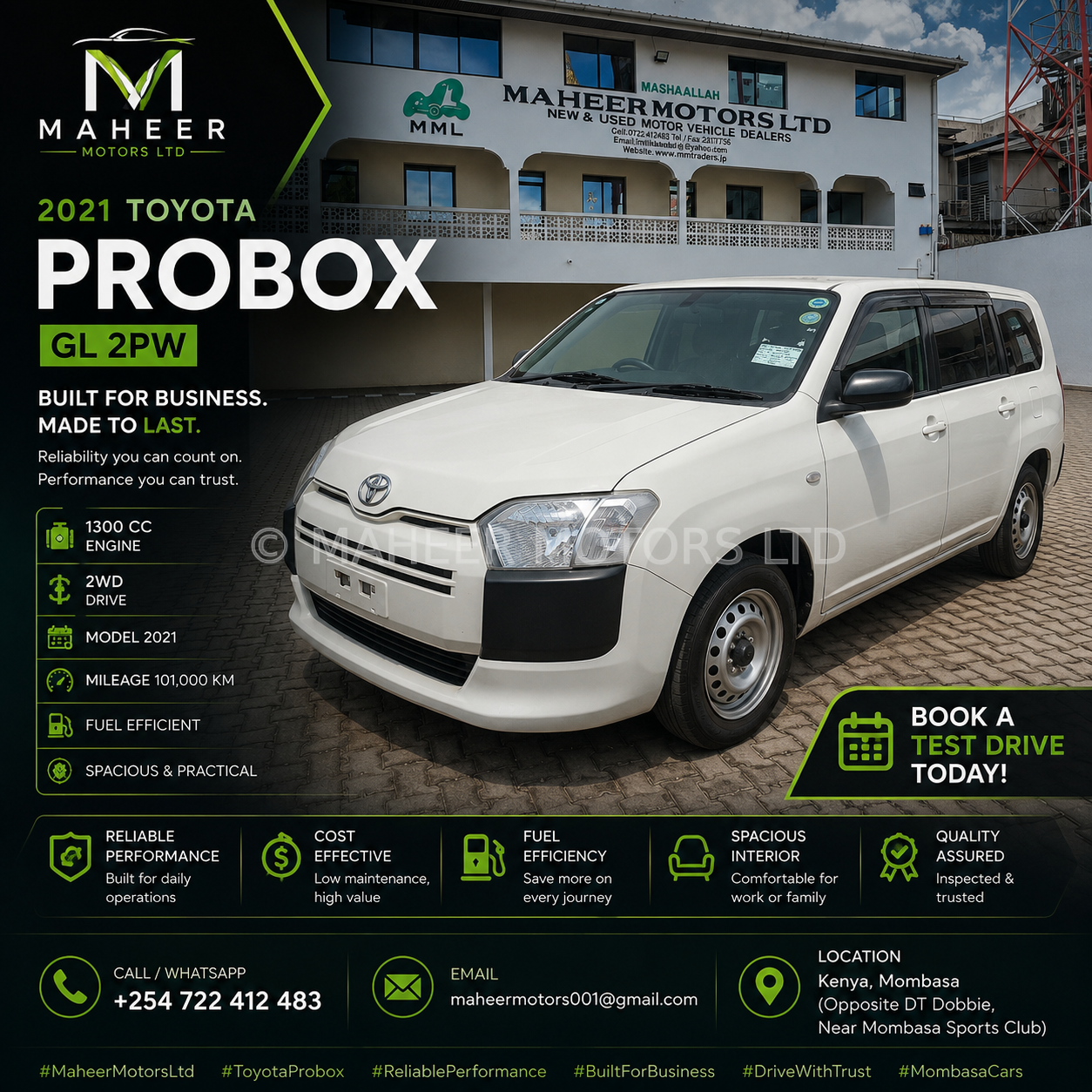 2021 Toyota Probox GL | Fuel Saver | Ready for Business